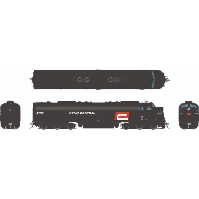 Rapido 28589 HO Scale EMD E8A Penn Central Red #4312 DCC and Sound