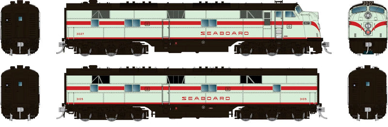 Rapido 29029 HO Scale EMD E7A + E7B Seaboard Air Line SAL 3027/3105 - DC
