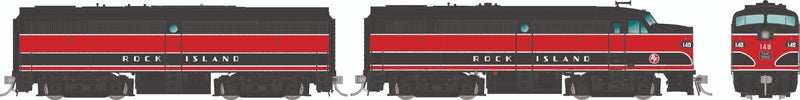 Rapido 37073 HO Scale Alco FA1/FB1 Set Rock Island RI 148/148B - DC Silent