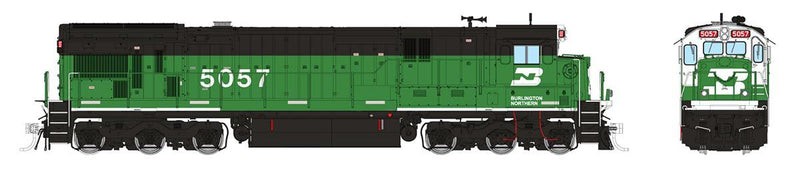 Rapido 42603 HO Scale GE C36-7 BN NO. 5057 (Green) with DCC and Sound
