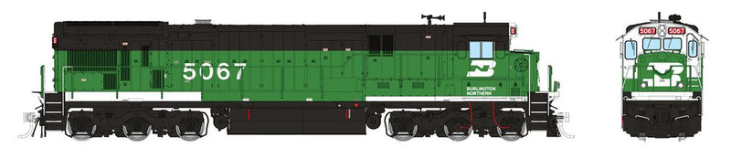 Rapido 42604 HO Scale GE C33-7 BN NO. 5067 (Green) with DCC and Sound