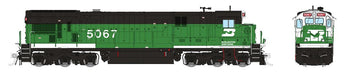 Rapido 42604 HO Scale GE C33-7 BN NO. 5067 (Green) with DCC and Sound