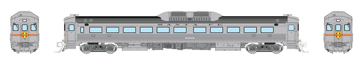 Rapido 516502 N Scale Budd RDC Santa Fe ATSF DC191 & DC192 - DCC & Sou ...