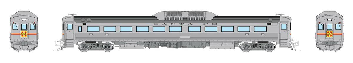 Rapido 516502 N Scale Budd RDC Santa Fe ATSF DC191 & DC192 - DCC & Sound