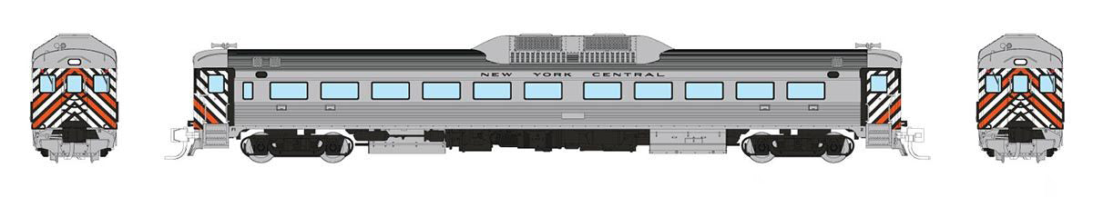 Rapido 516510 N Scale Budd RDC New York Central "Safety Stripes" NYC - DCC & Sound