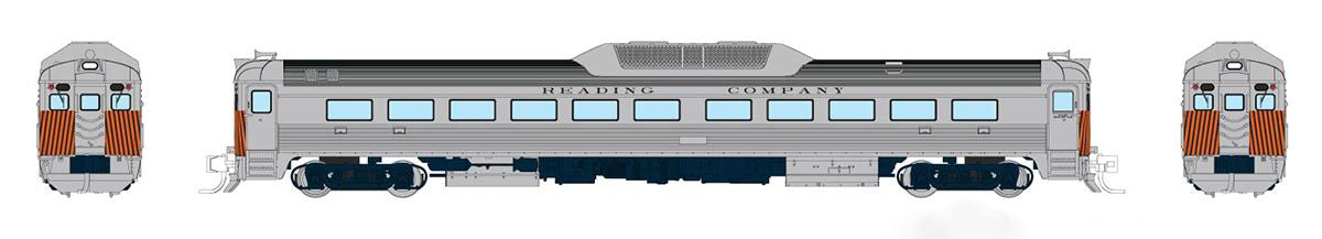 Rapido 516511 N Scale Budd RDC Reading "Safety Stripes" RDG - DCC & Sound
