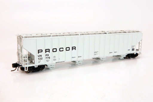 Rapido 560005A N Scale Procor 5820 Covered Hopper Procor Ltd. UNPX (Solid Lettering Single Car #'s Vary)