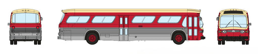 Rapido 573006 N Scale New Look Suburban Bus - Toronto Maroon/Silver (with Working Headlights)