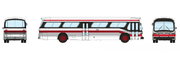 Rapido 573007 N Scale New Look Suburban Bus - Toronto Red/Black/White (with Working Headlights)