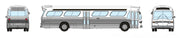 Rapido 573098 N Scale New Look Suburban Bus - Unlettered White/Silver (with Working Headlights)