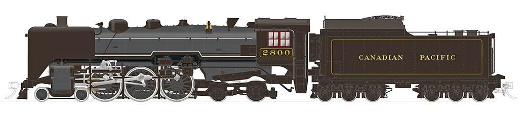 Rapido 601504 HO Scale H1b 4-6-4 Hudson Steam Locomotive Canadian Pacific CP 2800 DCC & Sound (As-Built)
