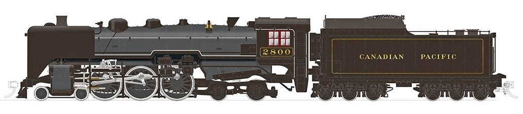 Rapido 601505 HO Scale H1b 4-6-4 Hudson Steam Locomotive Canadian Pacific CP 2816 DCC & Sound (As-Built)