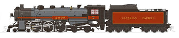 Rapido 601506 HO Scale H1a 4-6-4 Hudson Steam Locomotive Canadian Pacific CP 2808 DCC & Sound (Spans the World Logo)