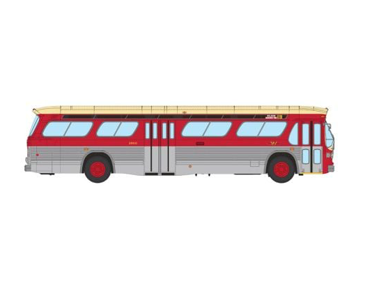 Rapido 751099 HO Scale Deluxe New Look Suburban Bus - TTC - Maroon & Cream 3900