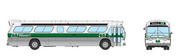 Rapido 753107 HO Scale Deluxe New Look Suburban Bus - GO Transit 1008