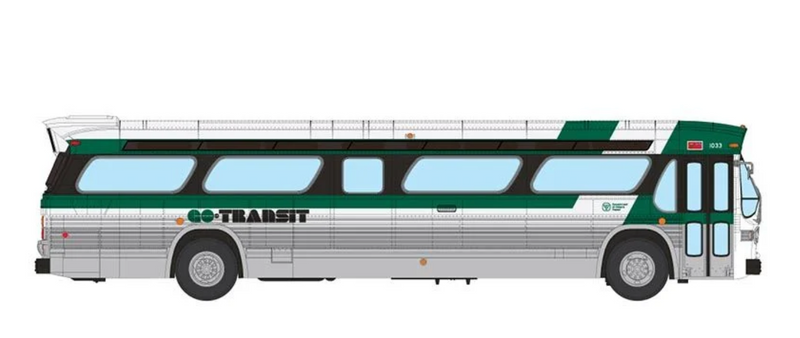Rapido 753109 HO Scale Deluxe New Look Suburban Bus - GO Transit (Late) 1033