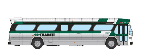 Rapido 753111 HO Scale Deluxe New Look Suburban Bus - GO Transit (Late) 1050