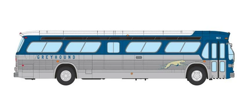 Rapido 753120 HO Scale Deluxe New Look Suburban Bus - Greyhound 9613
