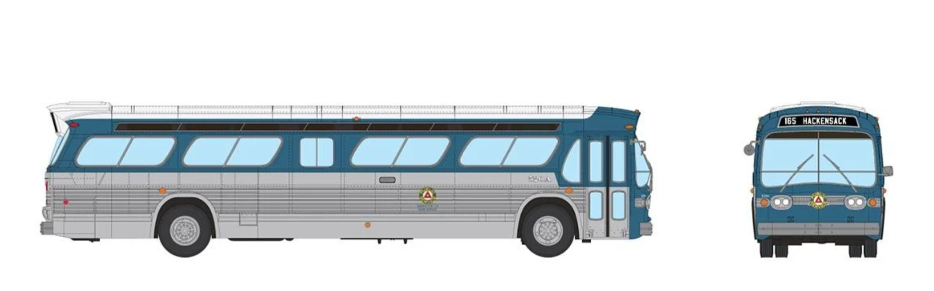 Rapido 753126 HO Scale Deluxe New Look Suburban Bus - Coordinated Transit 520A