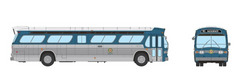 Rapido 753126 HO Scale Deluxe New Look Suburban Bus - Coordinated Transit 520A