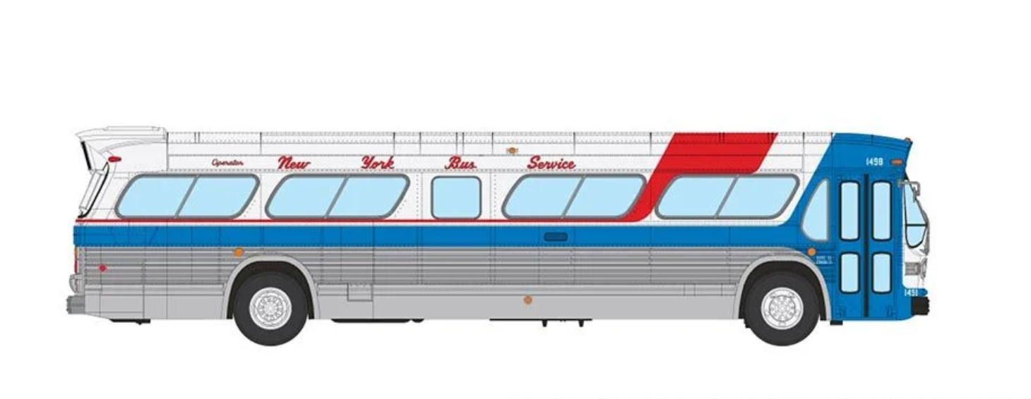 Rapido 753130 HO Scale Deluxe New Look Suburban Bus - New York Bus Service 1498