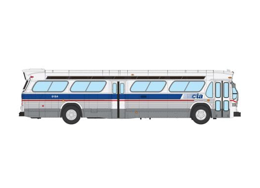 Rapido 753137 HO Scale Deluxe New Look Suburban Bus - Chicago CTA - Late scheme 9188