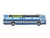 Rapido 753146 HO Scale Deluxe New Look Suburban Bus - New York MTA - Blue 8854 with ads