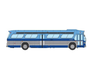 Rapido 753147 HO Scale Deluxe New Look Suburban Bus - New York MTA - Blue 6428