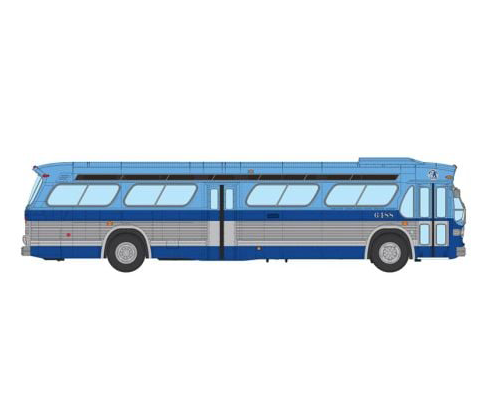 Rapido 753149 HO Scale Deluxe New Look Suburban Bus - New York MTA - Blue 6488