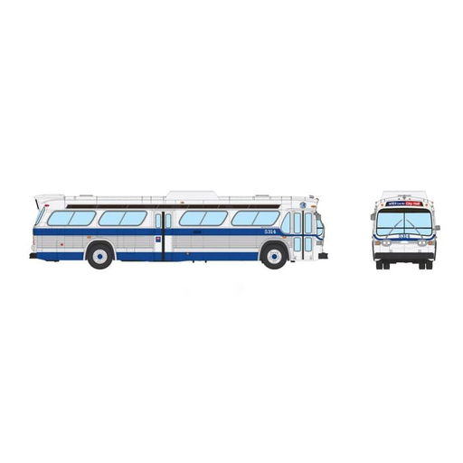Rapido 753150 HO Scale Deluxe New Look Suburban Bus - New York MTA - Blitz 5314