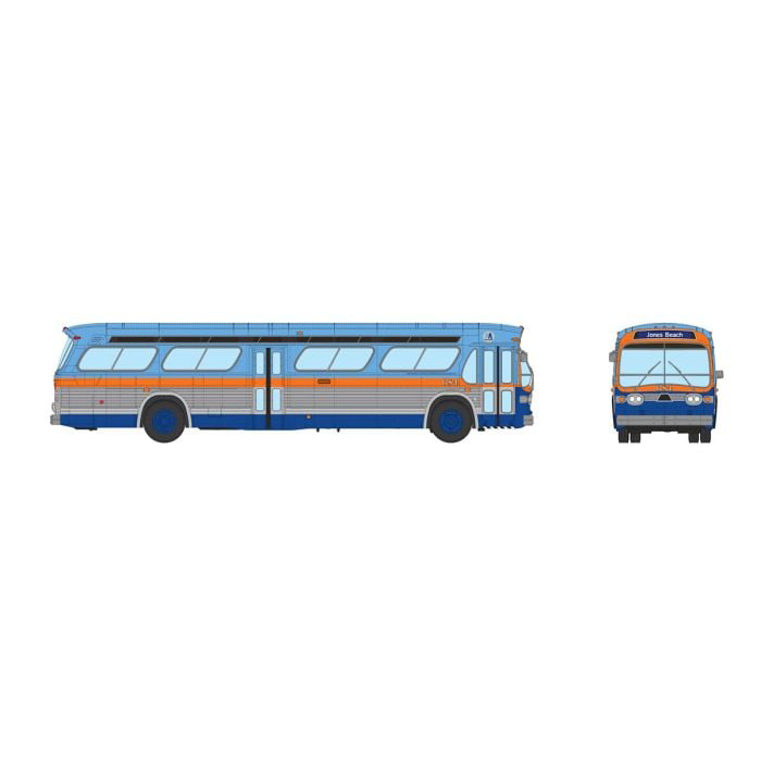 Rapido 753155 HO Scale Deluxe New Look Suburban Bus - Long Island MSBA 684