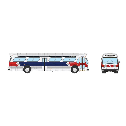 Rapido  753163 HO Scale Deluxe New Look Suburban Bus - Philadelphia SEPTA - Late 4304