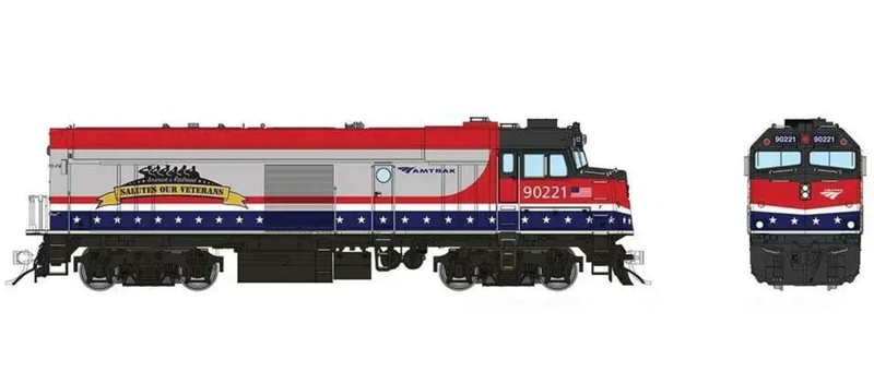 Rapido 81022 HO Scale NPCU "Cabbage" Amtrak 90208 (Veterans) - DC