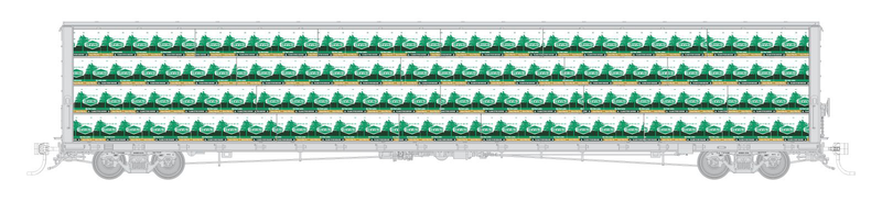 Rapido Bits 73' Centerbeam Lumber Load Irving