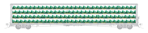Rapido Bits 73' Centerbeam Lumber Load Irving