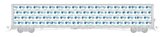 Rapido Bits 73' Centerbeam Lumber Load Sierra Pacific