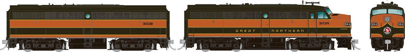 Rapido HO Scale Alco FA1/FB1 Set Great Northern GN