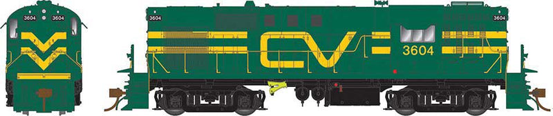 Rapido HO Scale Alco RS11 Central Vermont (Noodle Scheme)