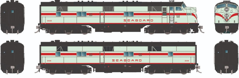 Rapido HO Scale EMD E7A + E7B Seaboard Air Line SAL (DC/DCC/Sound)