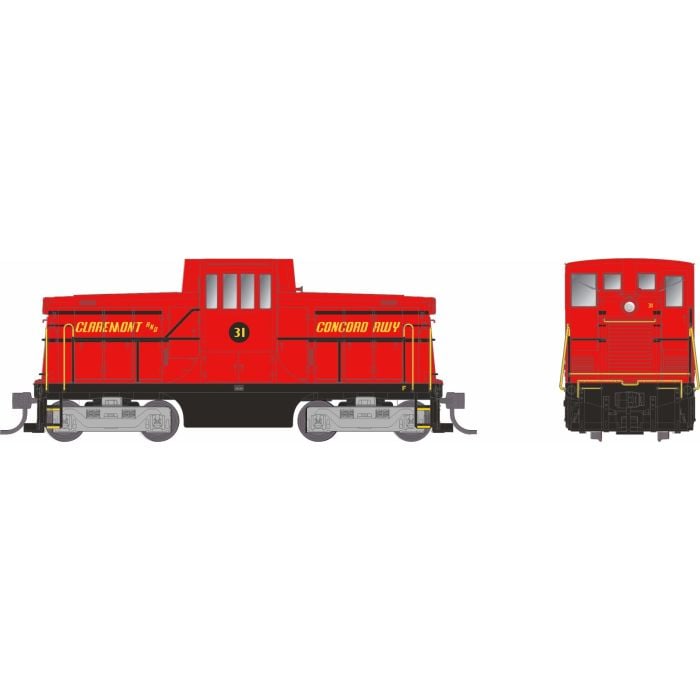 Rapido HO Scale GE 44 Tonner Claremont & Concord C&C