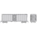 Rapido Trains 1011096 HO Scale 1937 AAR Square Corner Boxcar Undecorated Single Car