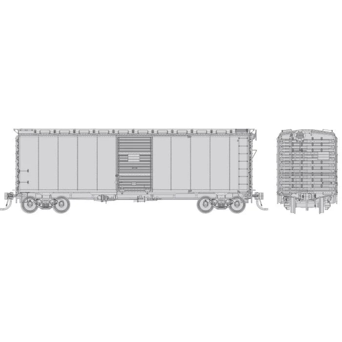 Rapido Trains 1011098 HO Scale 1937 AAR Boxcar CNR Style Undecorated Single Car