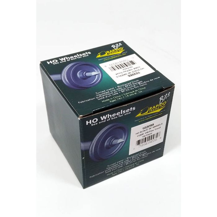 Rapido Trains 102088 HO Scale 36" Code 110 Metal Wheelsets (100 Pack)