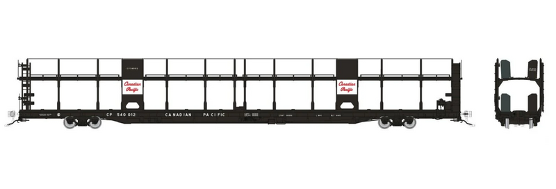 Rapido Trains 1024001 HO NSC 89' Bi-Level Autorack: CPR - Script