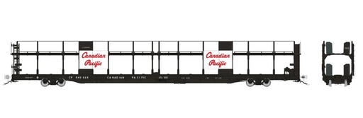 Rapido Trains 1024002 HO NSC 89' Bi-Level Autorack: CPR - Script w/ large panel