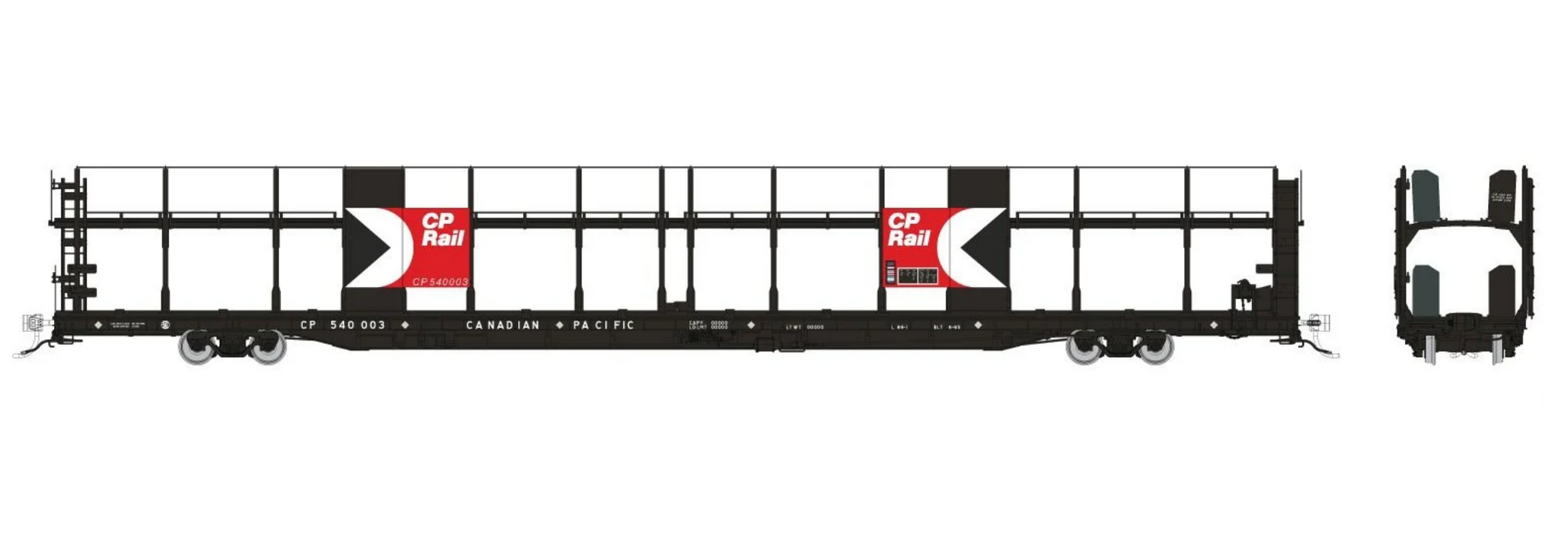 Rapido Trains 1024003 HO NSC 89' Bi-Level Autorack: CP Rail - Multimark