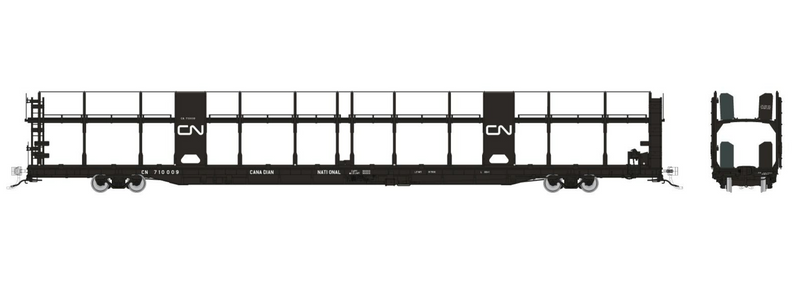 Rapido Trains 1024005 HO NSC 89' Bi-Level Autorack: CN Rail - Delivery
