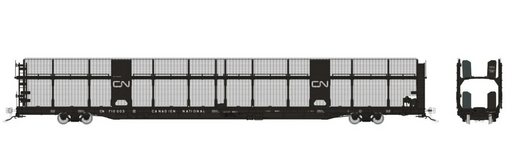 Rapido Trains 1024006 HO NSC 89' Bi-Level Autorack: CN Rail - Late w/ mesh