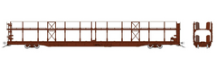 Rapido Trains 1024098 HO NSC 89' Bi-Level Autorack: Painted/Unlettered Brown: Single Car