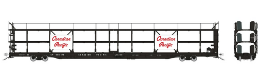 Rapido Trains 1024101 HO NSC 89' Tri-Level Autorack: CPR - Script